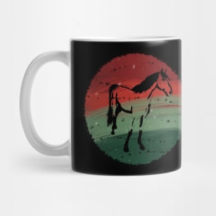 Christmas Horse - The silhouette of my beautiful horse Mug